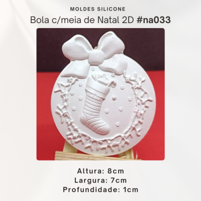 Bola c/ meia de Natal 2D