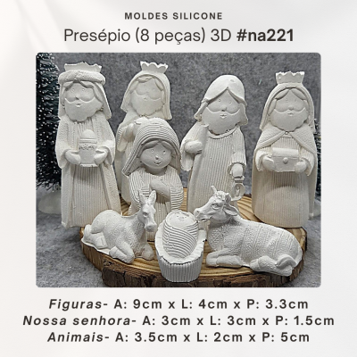 Presépio (8 Peças) 3D