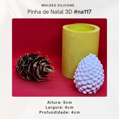 Pinha de Natal 3D