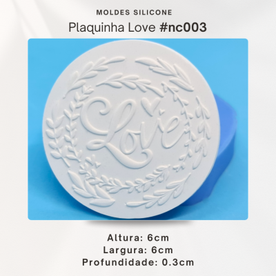 Plaquinha - LOVE 2D