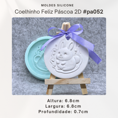 Coelhinho Feliz Páscoa 2D