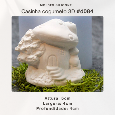 Casinha cogumelo 3D