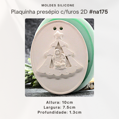 Plaquinha Presépio c/furos 2D