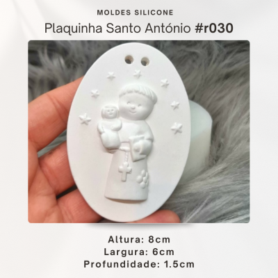 Plaquinha Santo António 2D