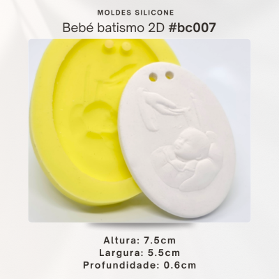 Plaquinha Bebé no Batismo