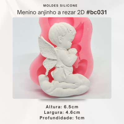 Menino anjinho a rezar 2D