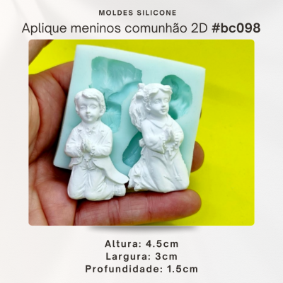 Apliques menino e menina de comunhão