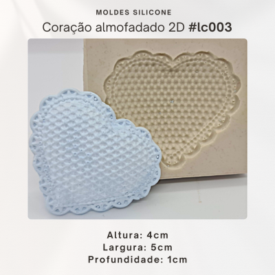 Coração almofada 2D