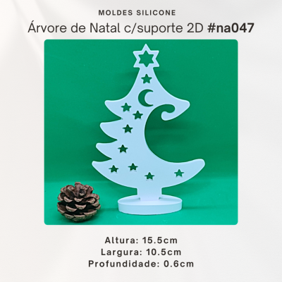 Árvore de Natal c/suporte 2D