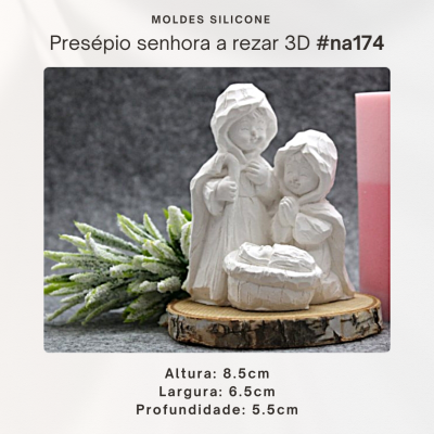 Presépio Senhora a Rezar 3D
