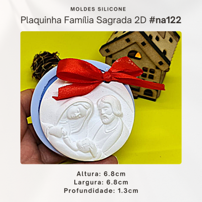 Plaquinha Família Sagrada 2D