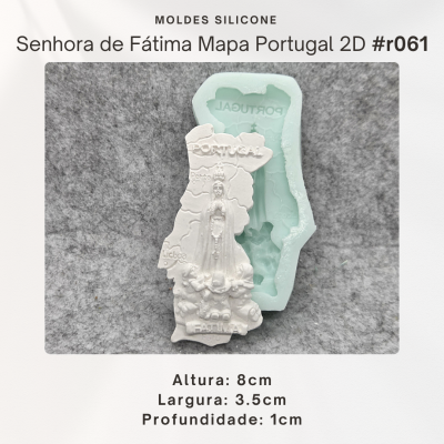 Sra de Fátima mapa Portugal 2D