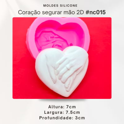 Coração a segurar as mãos 2D