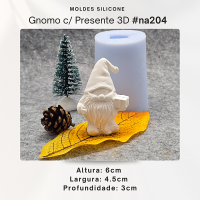 Gnomo c/ Presente 3D