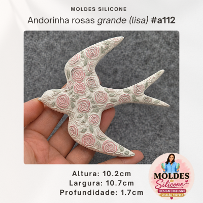 Andorinha rosa grande 2D