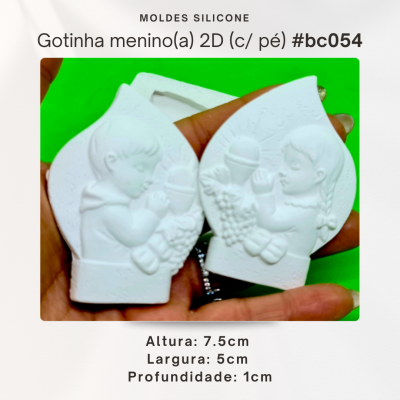 Gotinha menino ou menina 2D (com pé)