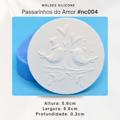 Plaquinha - Passarinhos do amor 2D