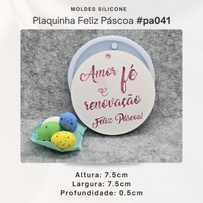 Plaquinha Feliz Páscoa