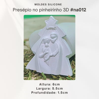 Presépio no pinheirinho 3D