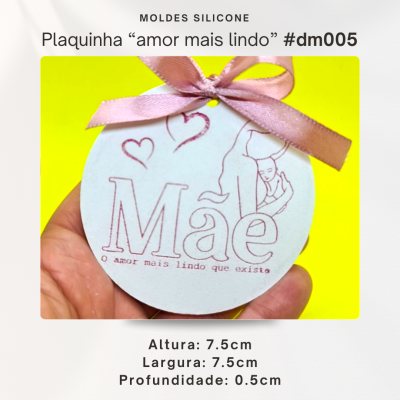 Plaquinha - Mãe, o amor mais lindo que existe