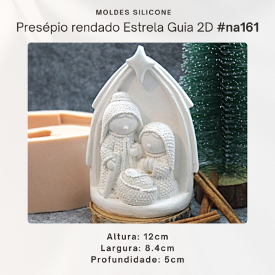 Presépio Rendado Estrela Guia 3D