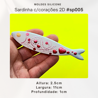 Sardinha com corações 2D