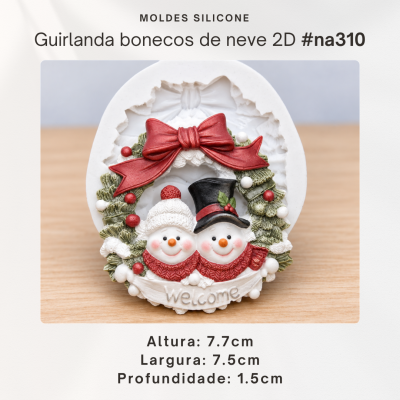 Guirlanda Bonecos de Neve 2D
