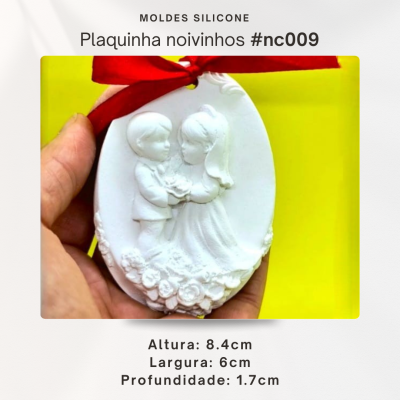 Plaquinha noivos 2D