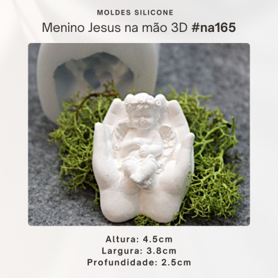 Menino Jesus na Mão 3D