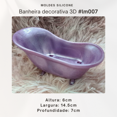 Banheira Decorativa KIT 3D