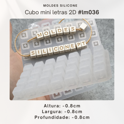 Cubo mini letras 2D
