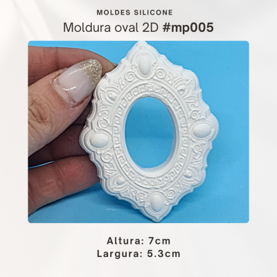 Moldura oval 2D