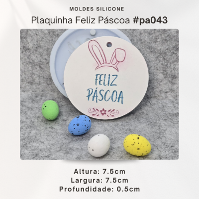 Plaquinha Feliz Páscoa
