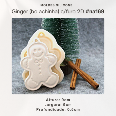 Ginger ( Bolachinha) c/ Furo 2D