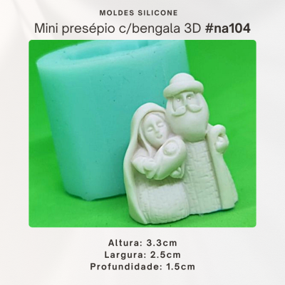 Mini Presépio c/bengala 3D