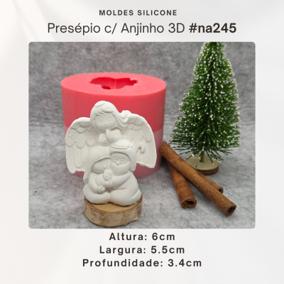 Presépio c/ Anjinho 3D