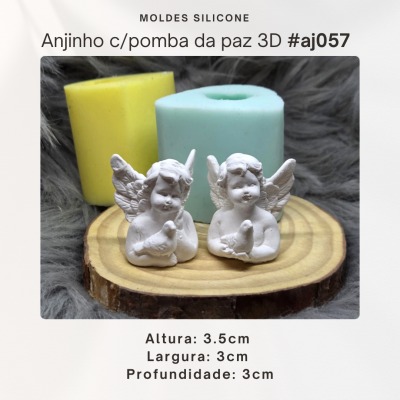 Anjinho com pomba 3D