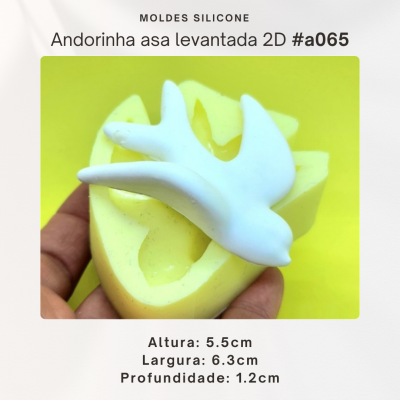 Andorinha asa levantada 2D