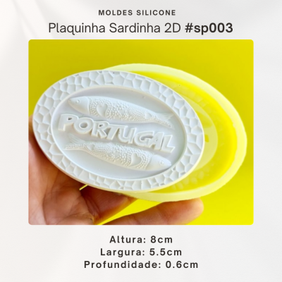 Plaquinha sardinha 2D