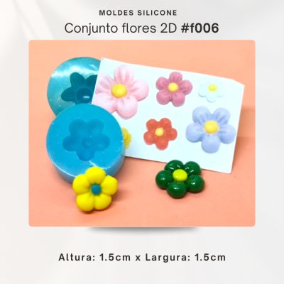Conjunto flores 2D