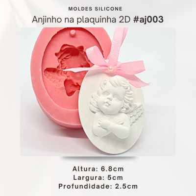 Anjinho na plaquinha 2D