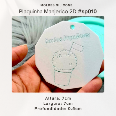Plaquinha manjerico 2D