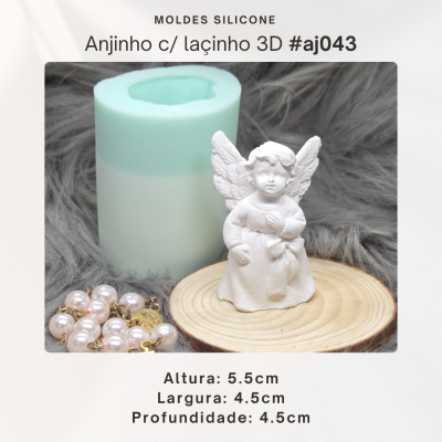 Anjinho com lacinho 3D