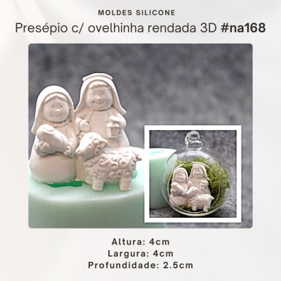 Presépio c/ Ovelhinha Rendada 3D
