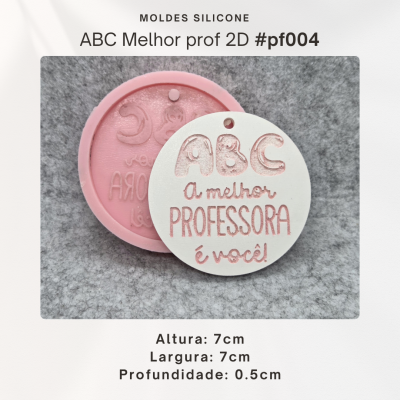Plaquinha - ABC a melhor professora é você 2D