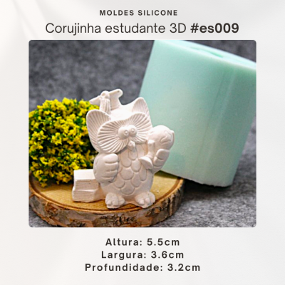 Corujinha estudante 3D