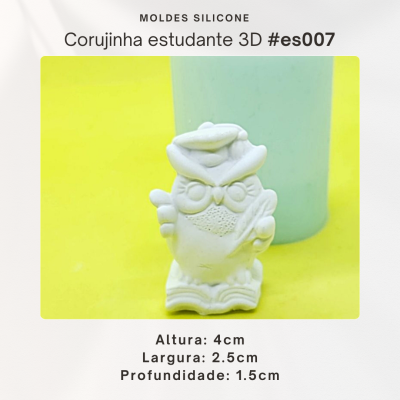 Corujinha estudante 3D