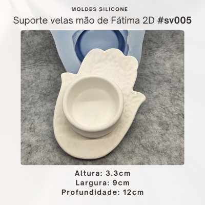 Suporte vela mão de Fátima