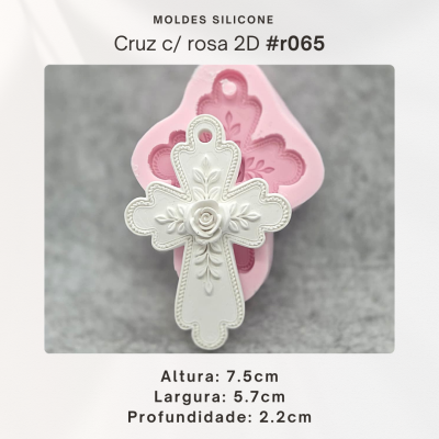 Cruz com Rosa 2D