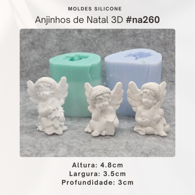 Anjinhos de Natal 3D